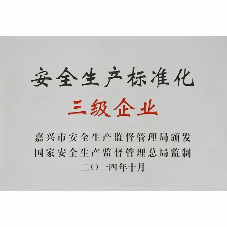 安全生產(chǎn)標準化三級企業(yè)